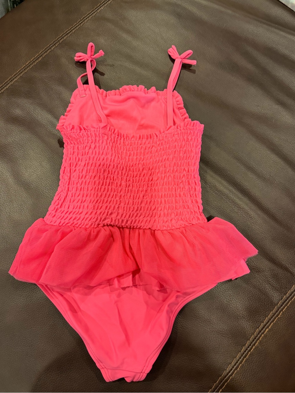 Gymboree Hot Pink Ruffle One-Piece Swimsuit